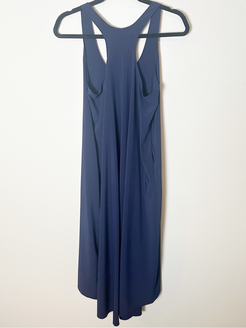 Athleta Presidio Maxi Midi Dress Navy Blue Lightweight Material Pockets Small - Picture 4 of 8
